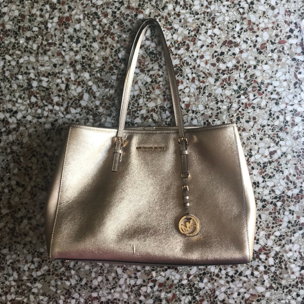 Metallic Gold Micheal Kors Purse
